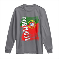 Portugal Flag Long Sleeve Shirt Retro Vintage Futebol Portuguese Flags - Wonder Print Shop