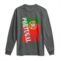 Portugal Flag Long Sleeve Shirt Retro Vintage Futebol Portuguese Flags - Wonder Print Shop