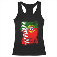 Portugal Flag Racerback Tank Top Retro Vintage Futebol Portuguese Flags - Wonder Print Shop