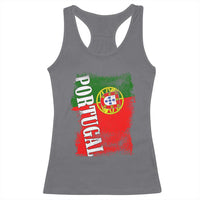 Portugal Flag Racerback Tank Top Retro Vintage Futebol Portuguese Flags - Wonder Print Shop