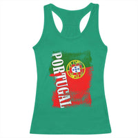 Portugal Flag Racerback Tank Top Retro Vintage Futebol Portuguese Flags - Wonder Print Shop