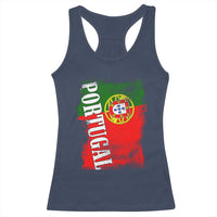 Portugal Flag Racerback Tank Top Retro Vintage Futebol Portuguese Flags - Wonder Print Shop