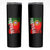 Portugal Flag Skinny Tumbler Retro Vintage Futebol Portuguese Flags - Wonder Print Shop