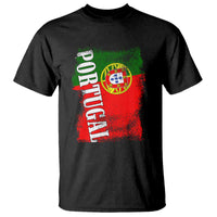 Portugal Flag T Shirt Retro Vintage Futebol Portuguese Flags - Wonder Print Shop