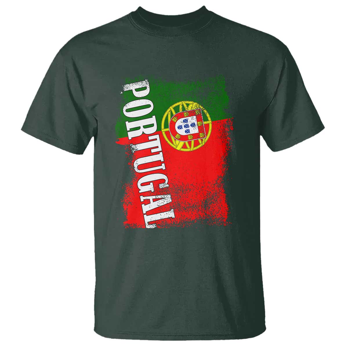 Portugal Flag T Shirt Retro Vintage Futebol Portuguese Flags - Wonder Print Shop