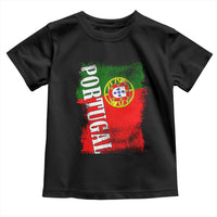Portugal Flag Toddler T Shirt Retro Vintage Futebol Portuguese Flags - Wonder Print Shop