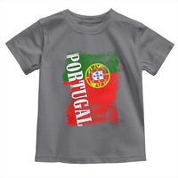 Portugal Flag Toddler T Shirt Retro Vintage Futebol Portuguese Flags - Wonder Print Shop