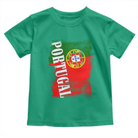 Portugal Flag Toddler T Shirt Retro Vintage Futebol Portuguese Flags - Wonder Print Shop