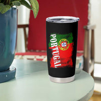 Portugal Flag Tumbler Cup Retro Vintage Futebol Portuguese Flags - Wonder Print Shop