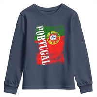 Portugal Flag Youth Sweatshirt Retro Vintage Futebol Portuguese Flags - Wonder Print Shop