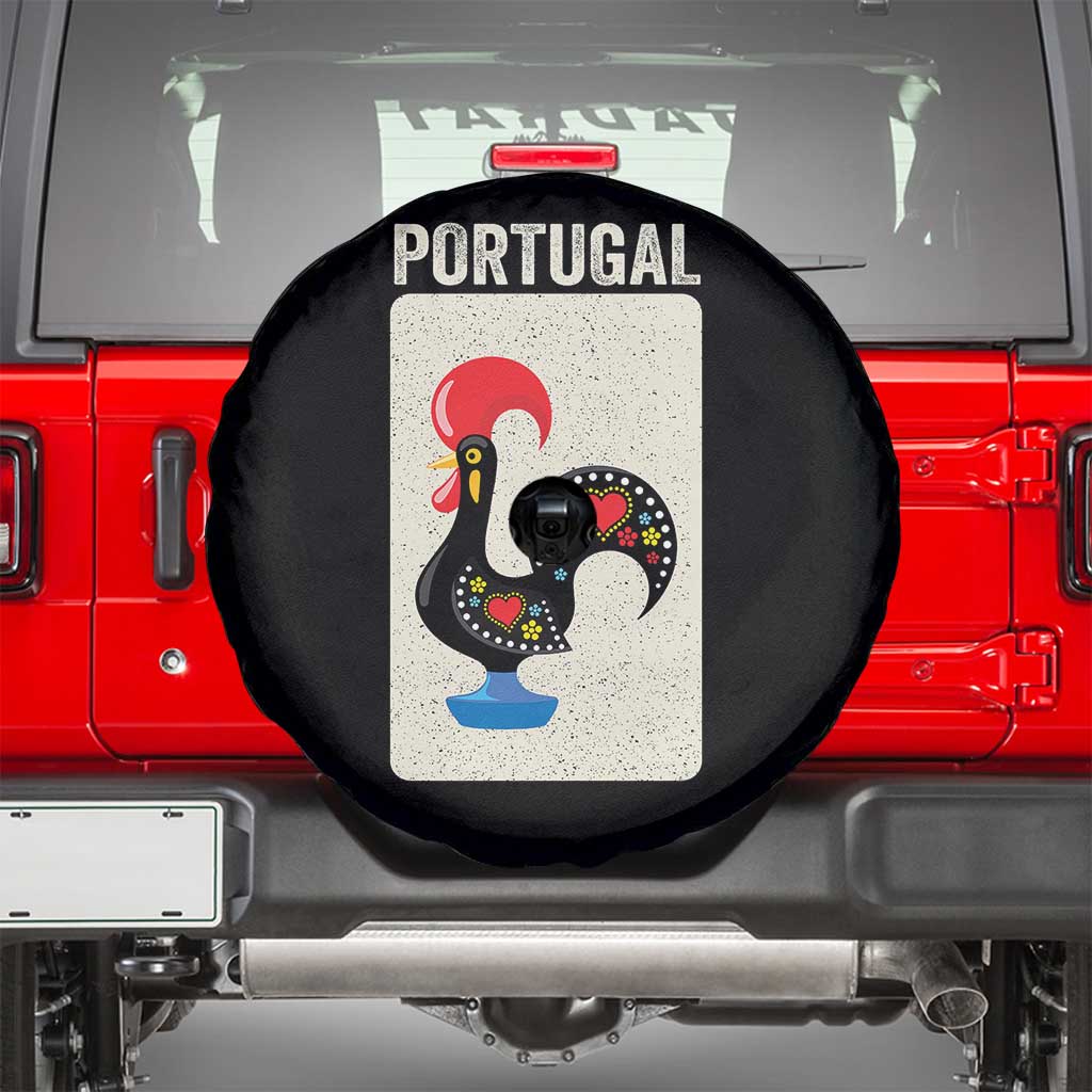 Portuguese Rooster Spare Tire Cover Galo de Barcelos Portugal Roots Pride Heritage Gift - Wonder Print Shop