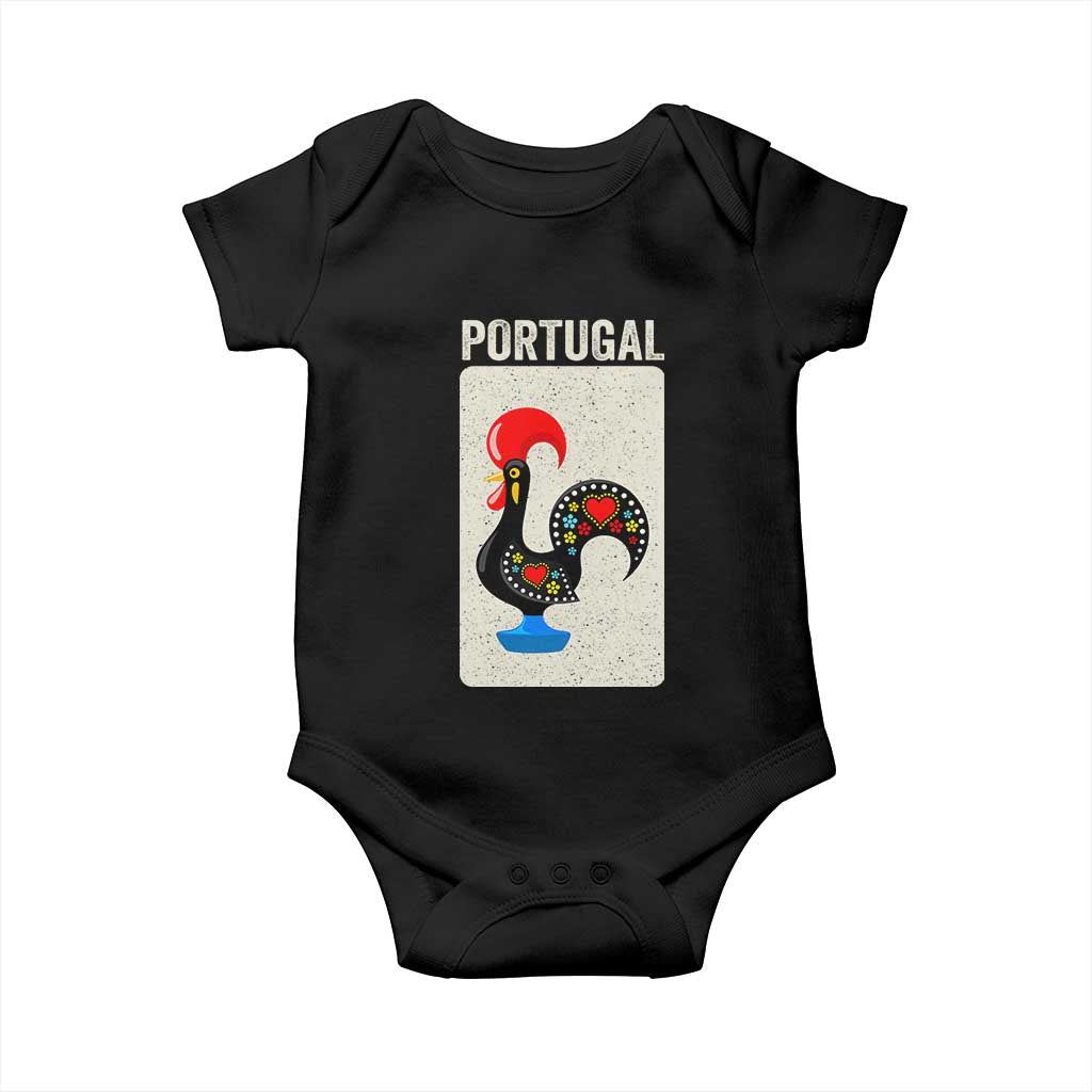 Portuguese Rooster Baby Onesie Galo de Barcelos Portugal Roots Pride Heritage Gift - Wonder Print Shop