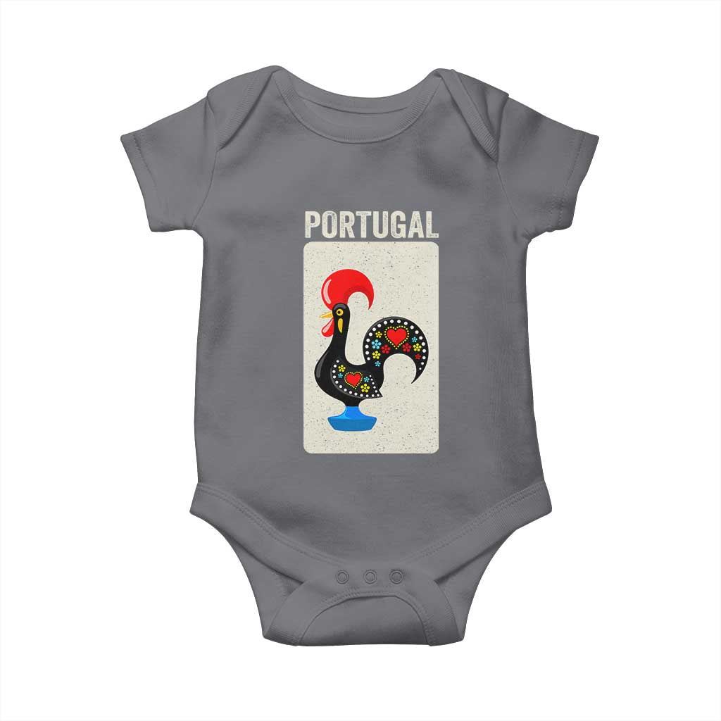 Portuguese Rooster Baby Onesie Galo de Barcelos Portugal Roots Pride Heritage Gift - Wonder Print Shop