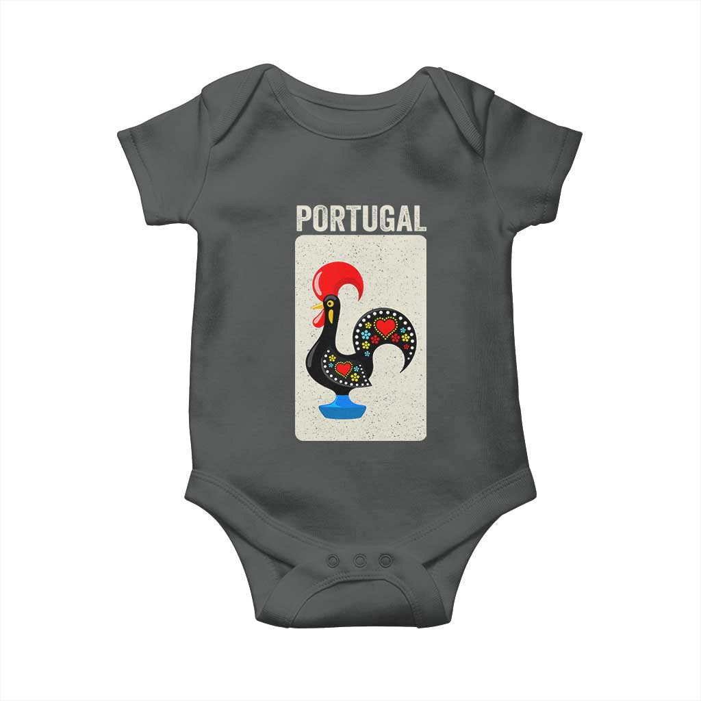 Portuguese Rooster Baby Onesie Galo de Barcelos Portugal Roots Pride Heritage Gift - Wonder Print Shop