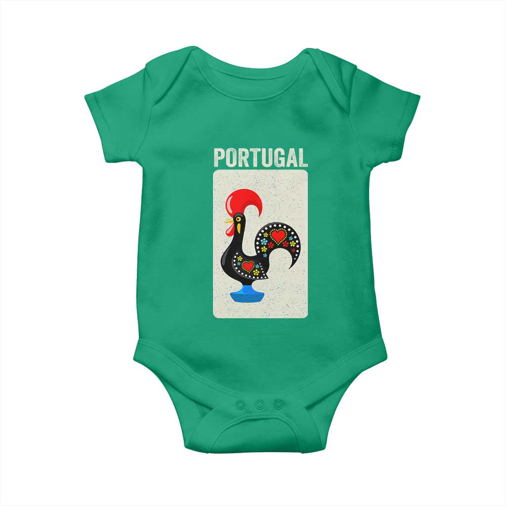 Portuguese Rooster Baby Onesie Galo de Barcelos Portugal Roots Pride Heritage Gift - Wonder Print Shop
