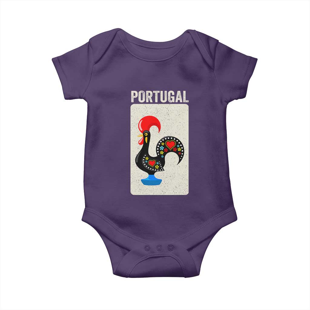 Portuguese Rooster Baby Onesie Galo de Barcelos Portugal Roots Pride Heritage Gift - Wonder Print Shop