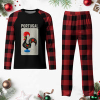 Portuguese Rooster Plaid Pajama Set Galo de Barcelos Portugal Roots Pride Heritage Gift - Wonder Print Shop