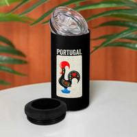 Portuguese Rooster 4 in 1 Can Cooler Tumbler Galo de Barcelos Portugal Roots Pride Heritage Gift - Wonder Print Shop