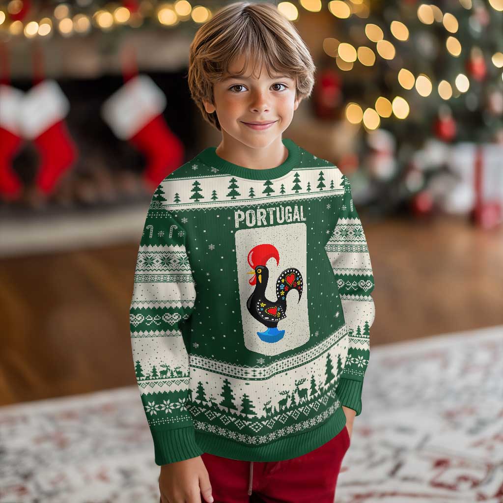 Portuguese Rooster Ugly Christmas Sweater Galo de Barcelos Portugal Roots Pride Heritage Gift - Wonder Print Shop