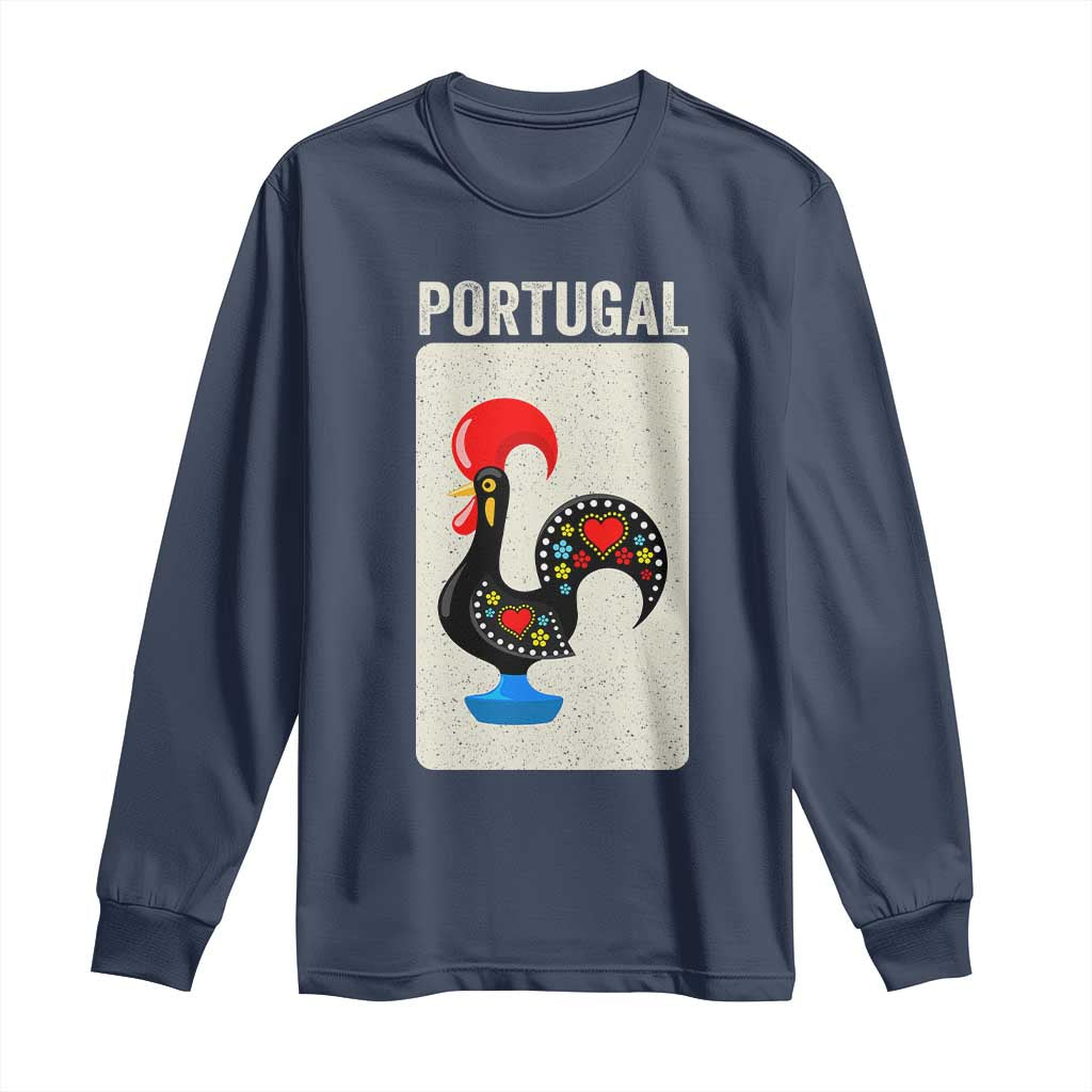 Portuguese Rooster Long Sleeve Shirt Galo de Barcelos Portugal Roots Pride Heritage Gift - Wonder Print Shop
