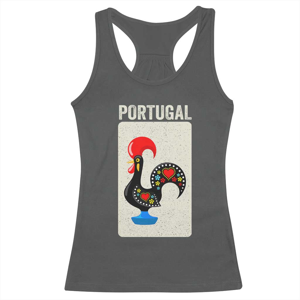 Portuguese Rooster Racerback Tank Top Galo de Barcelos Portugal Roots Pride Heritage Gift - Wonder Print Shop