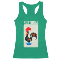Portuguese Rooster Racerback Tank Top Galo de Barcelos Portugal Roots Pride Heritage Gift - Wonder Print Shop