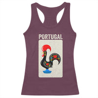 Portuguese Rooster Racerback Tank Top Galo de Barcelos Portugal Roots Pride Heritage Gift - Wonder Print Shop