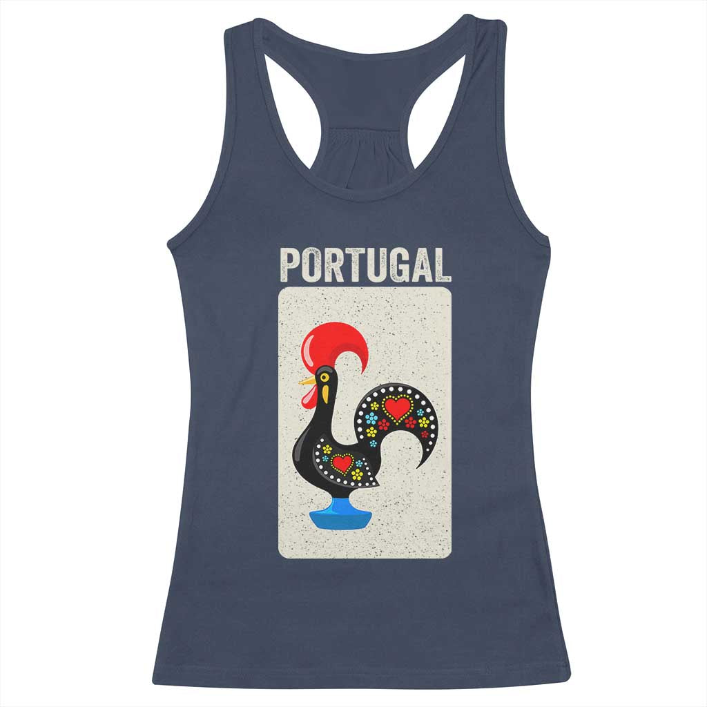 Portuguese Rooster Racerback Tank Top Galo de Barcelos Portugal Roots Pride Heritage Gift - Wonder Print Shop