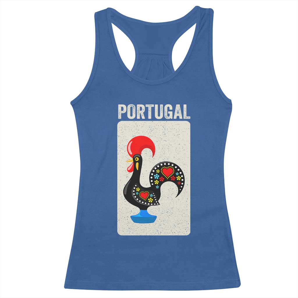 Portuguese Rooster Racerback Tank Top Galo de Barcelos Portugal Roots Pride Heritage Gift - Wonder Print Shop