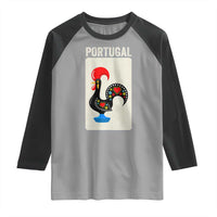 Portuguese Rooster Raglan Shirt Galo de Barcelos Portugal Roots Pride Heritage Gift - Wonder Print Shop