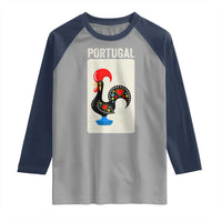 Portuguese Rooster Raglan Shirt Galo de Barcelos Portugal Roots Pride Heritage Gift - Wonder Print Shop