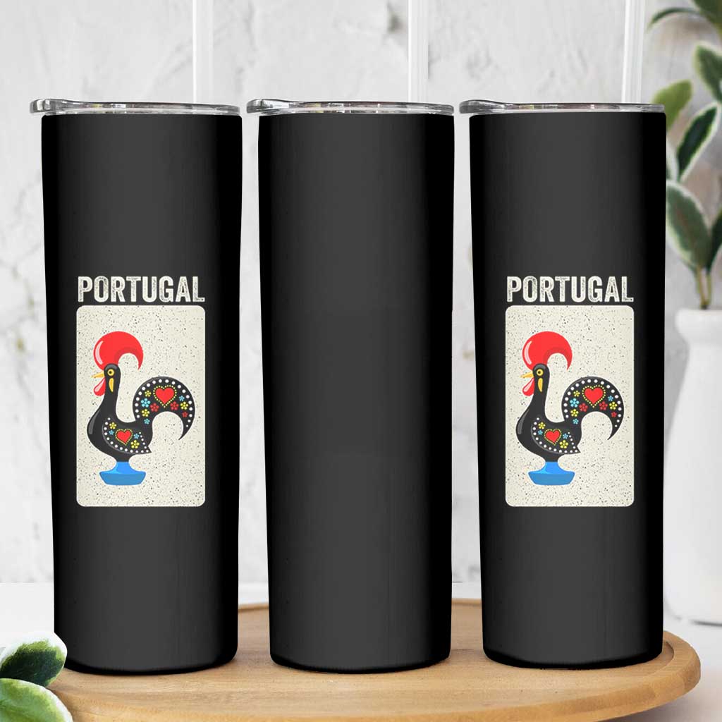 Portuguese Rooster Skinny Tumbler Galo de Barcelos Portugal Roots Pride Heritage Gift - Wonder Print Shop