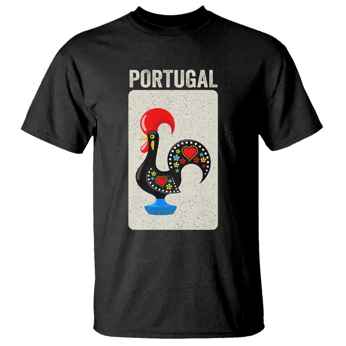 Portuguese Rooster T Shirt Galo de Barcelos Portugal Roots Pride Heritage Gift - Wonder Print Shop