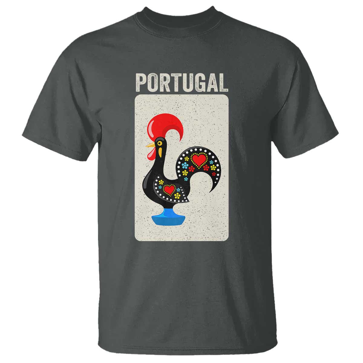 Portuguese Rooster T Shirt Galo de Barcelos Portugal Roots Pride Heritage Gift - Wonder Print Shop