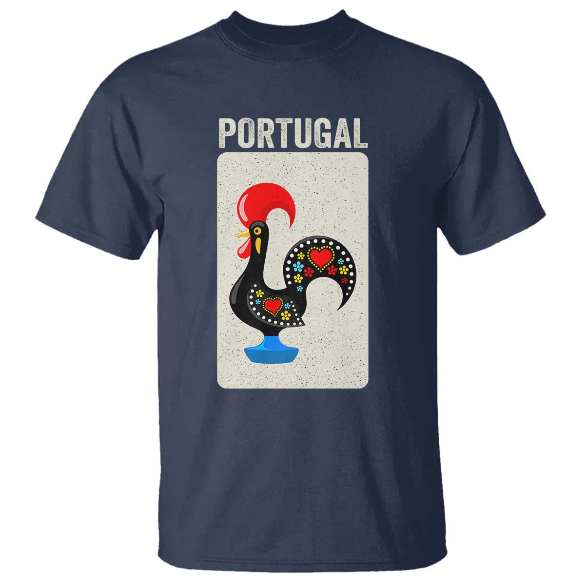 Portuguese Rooster T Shirt Galo de Barcelos Portugal Roots Pride Heritage Gift - Wonder Print Shop