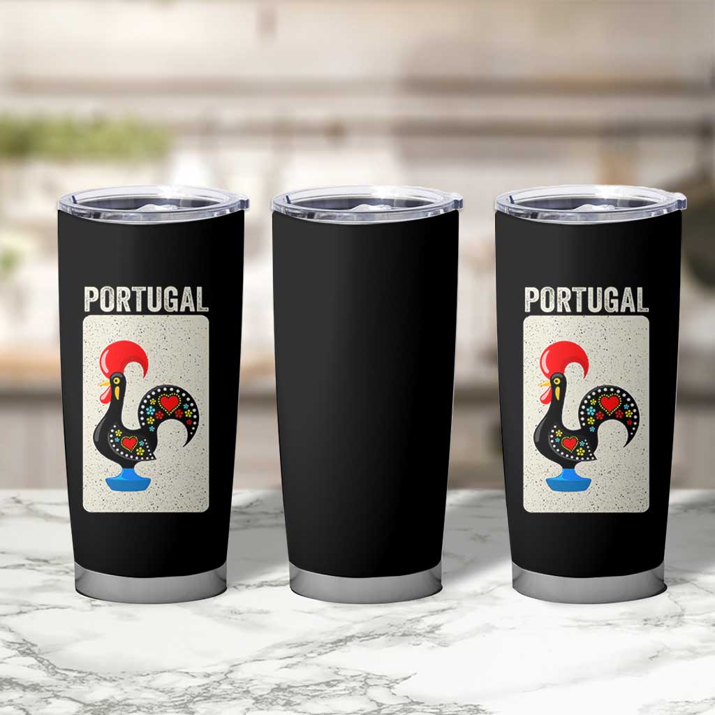 Portuguese Rooster Tumbler Cup Galo de Barcelos Portugal Roots Pride Heritage Gift - Wonder Print Shop