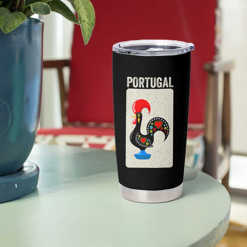 Portuguese Rooster Tumbler Cup Galo de Barcelos Portugal Roots Pride Heritage Gift - Wonder Print Shop