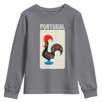 Portuguese Rooster Youth Sweatshirt Galo de Barcelos Portugal Roots Pride Heritage Gift - Wonder Print Shop