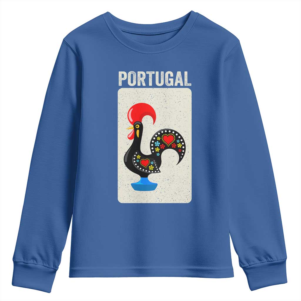Portuguese Rooster Youth Sweatshirt Galo de Barcelos Portugal Roots Pride Heritage Gift - Wonder Print Shop