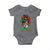 Portuguese Girl Baby Onesie Messy Bun Portugal Flag Roots Heritage Pride Gift - Wonder Print Shop
