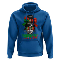 Portuguese Girl Hoodie Messy Bun Portugal Flag Roots Heritage Pride Gift - Wonder Print Shop