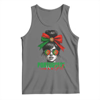 Portuguese Girl Tank Top Messy Bun Portugal Flag Roots Heritage Pride Gift - Wonder Print Shop