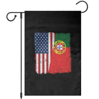 Portuguese American Flag Garden Flag Retro Vintage USA Portugal Roots Heritage Pride - Wonder Print Shop