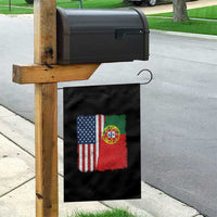 Portuguese American Flag Garden Flag Retro Vintage USA Portugal Roots Heritage Pride - Wonder Print Shop