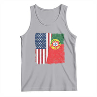 Portuguese American Flag Tank Top Retro Vintage USA Portugal Roots Heritage Pride - Wonder Print Shop