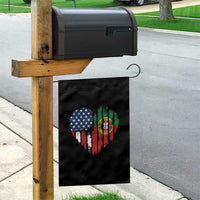 Half Portuguese American Flag Garden Flag Portugal Roots USA Flag Immigrant Gifts - Wonder Print Shop
