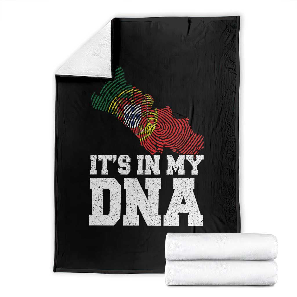 Its in My DNA Portugal Throw Blanket Portuguese Flag Portugal Boy Girl Gift - Wonder Print Shop