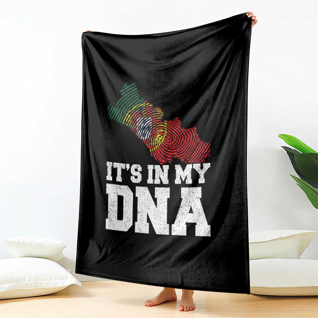 Its in My DNA Portugal Throw Blanket Portuguese Flag Portugal Boy Girl Gift - Wonder Print Shop