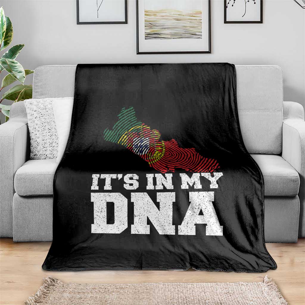 Its in My DNA Portugal Throw Blanket Portuguese Flag Portugal Boy Girl Gift - Wonder Print Shop