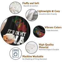 Its in My DNA Portugal Throw Blanket Portuguese Flag Portugal Boy Girl Gift - Wonder Print Shop